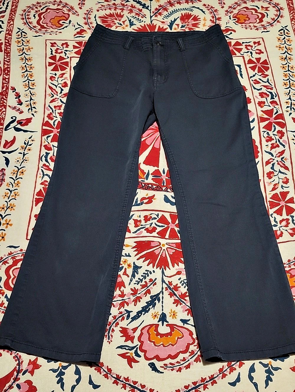 prAna Sancho Slim Blue Utility Womens Gorpcore Cabincore Athleisure Pants